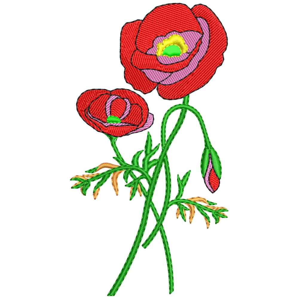 Rosey Embroidery Design