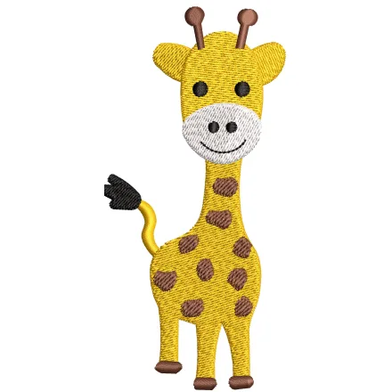 Giraffe Baby Embroidery Design