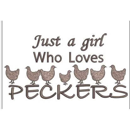 Just A Girl Embroidery Design