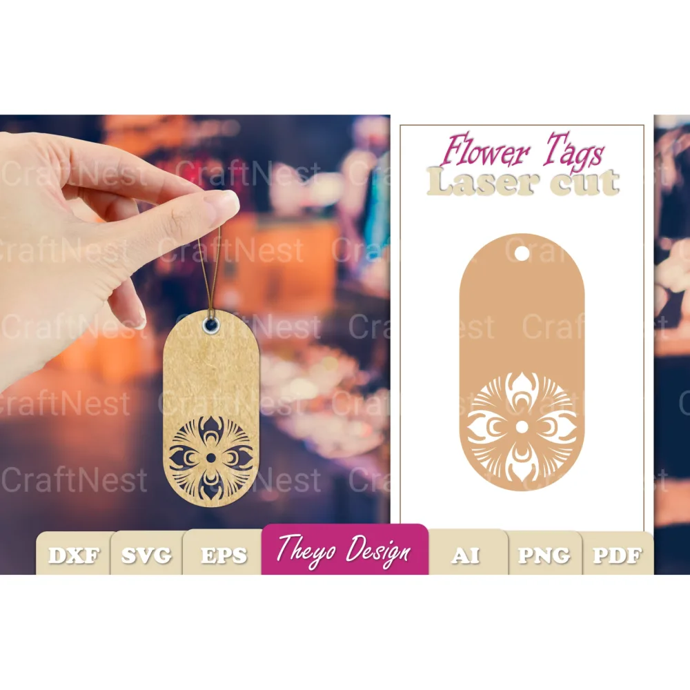 Flower Tags SVG Bundle