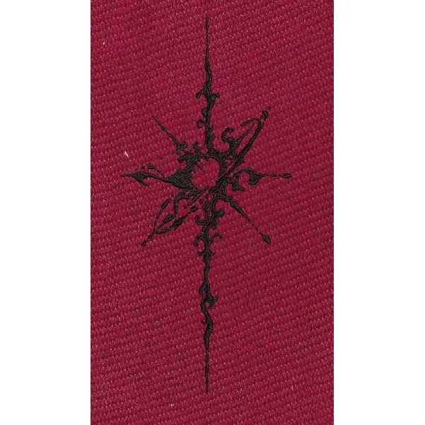 Black Tribal Compass Star Embroidery Design