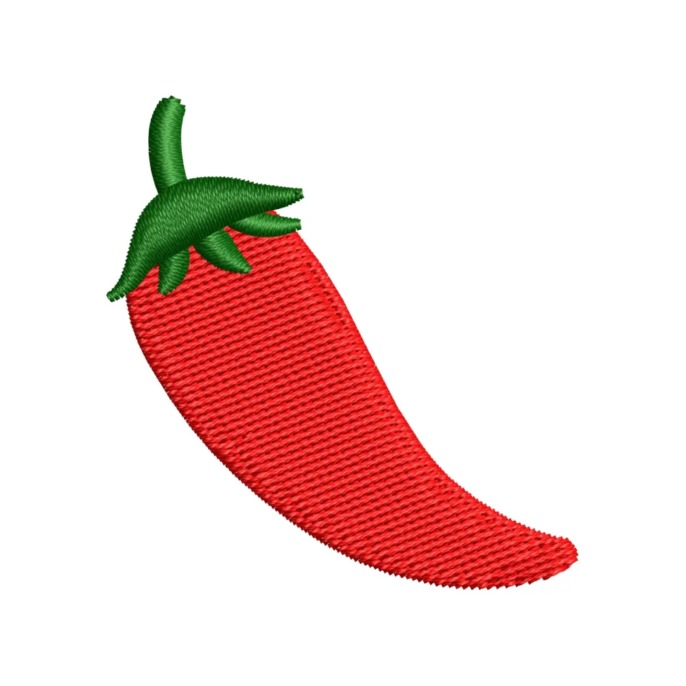 Red Chilli Embroidery Design