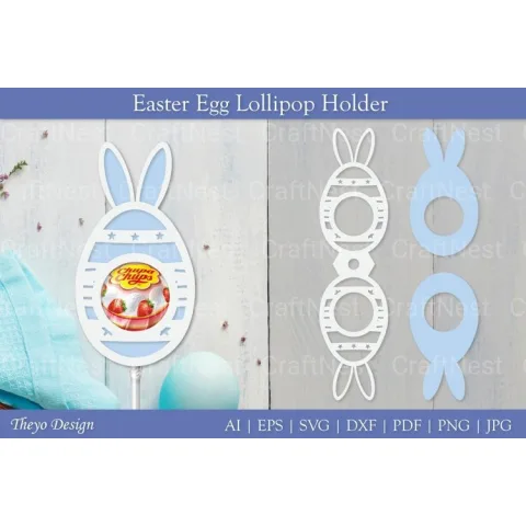 Easter Egg Lollipop Holder SVG Bundle