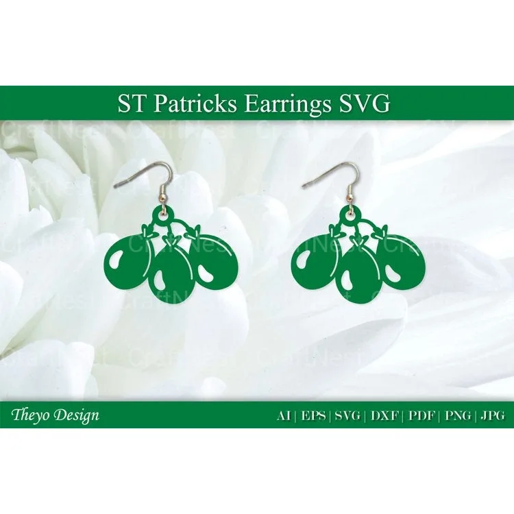 St Patrick's Day Earrings SVG Bundle