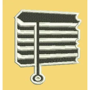 Novel Blinds Embroidery Design