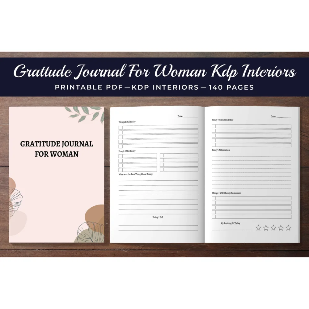 Gratitude Journal for Women