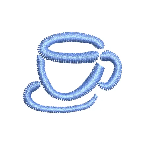 Cup Embroidery Design