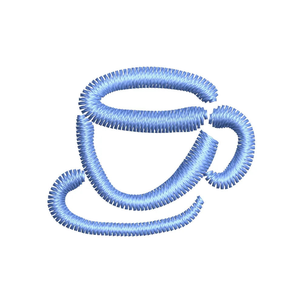 Cup Embroidery Design