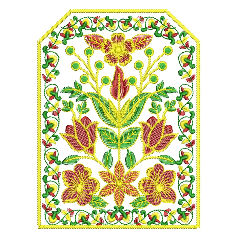 Gate Of Flower Embroidery Design