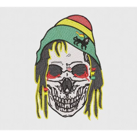 Skull Embroidery Design