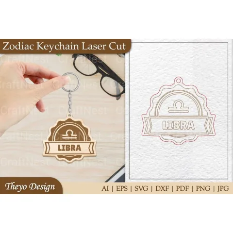 Zodiac Keychain SVG Collection