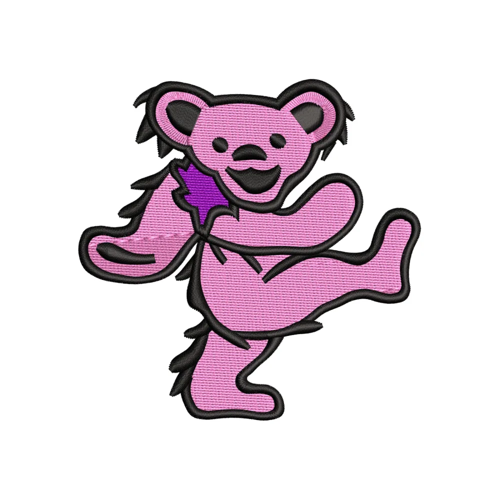Bear Dance Embroidery Design