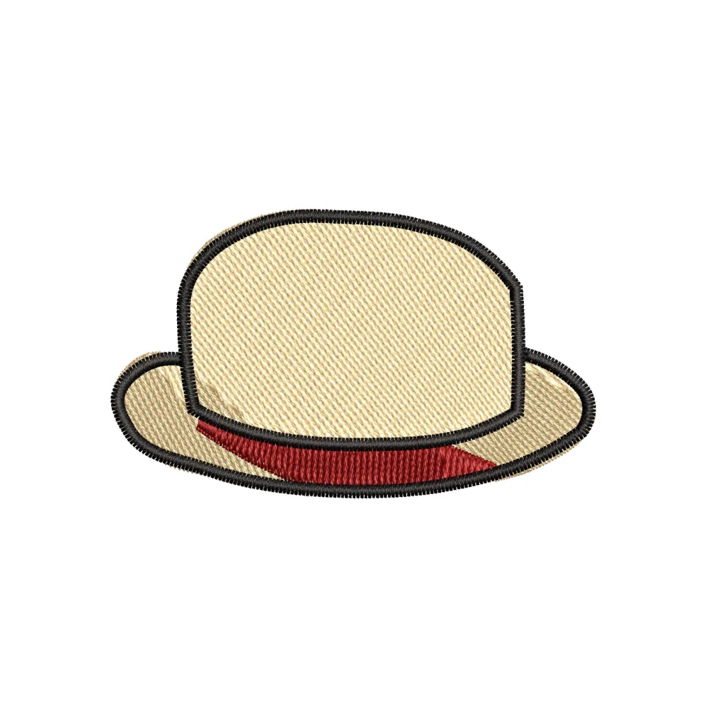 Round Hat Embroidery Design