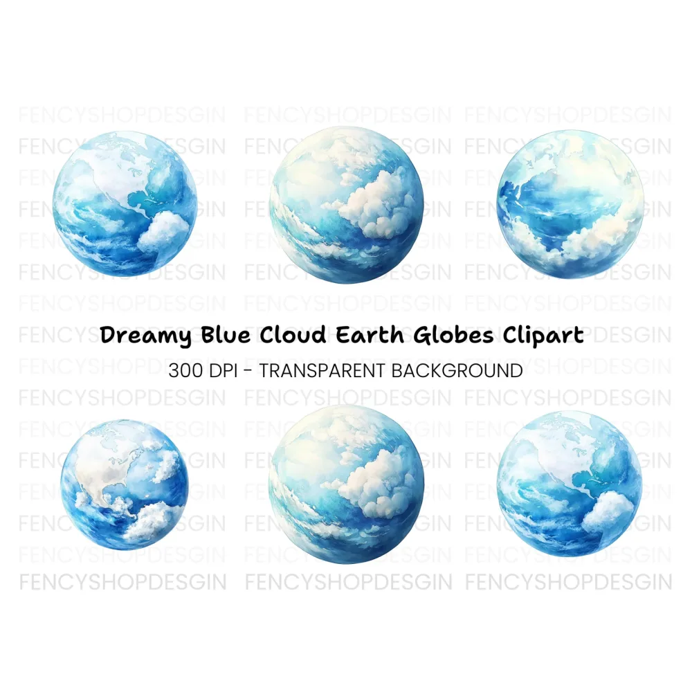 Earth Globes Clipart Bundle