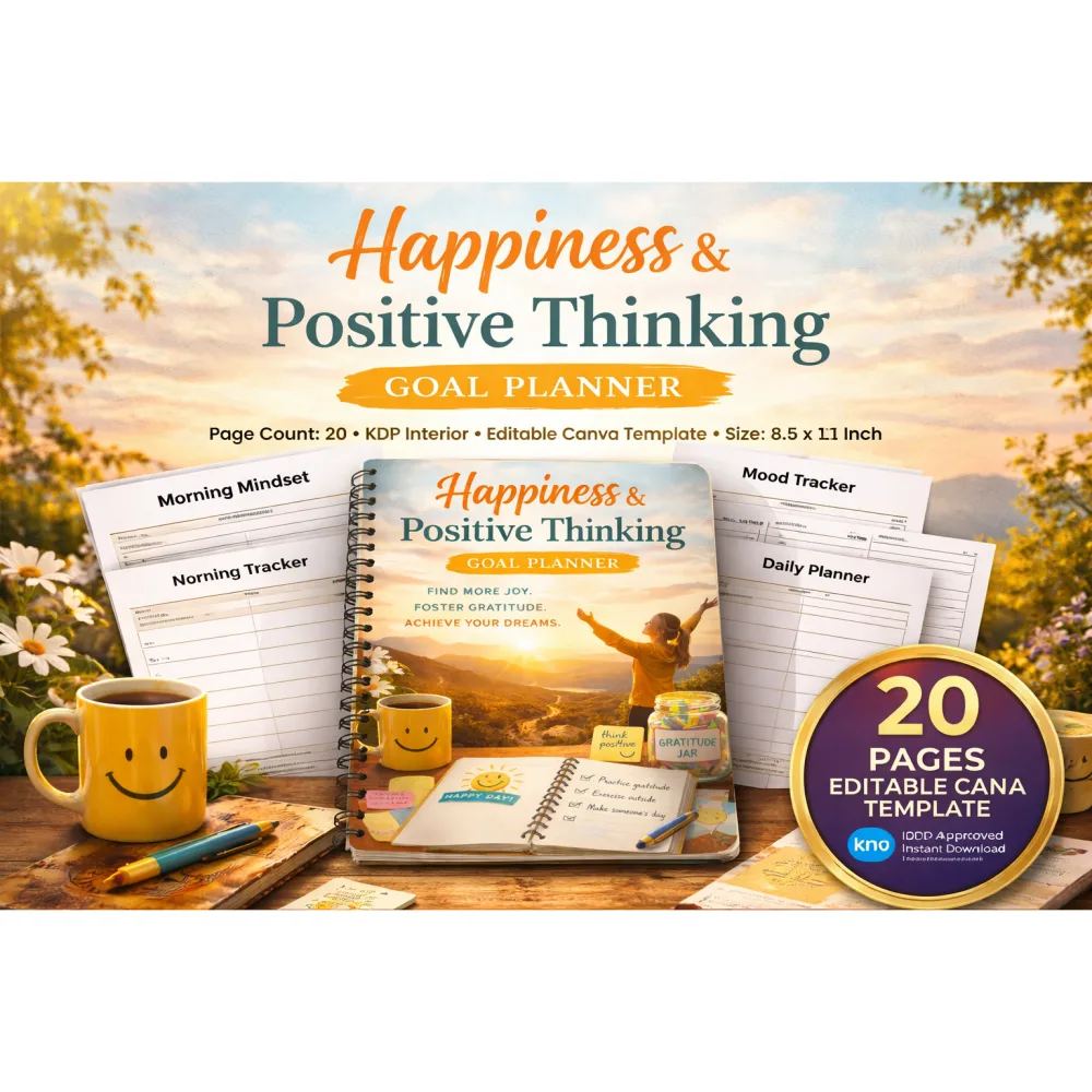 Happiness Positive Thinking Goal Planner