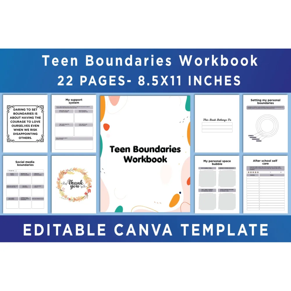 Teen Boundaries Workbook for Personal Growth