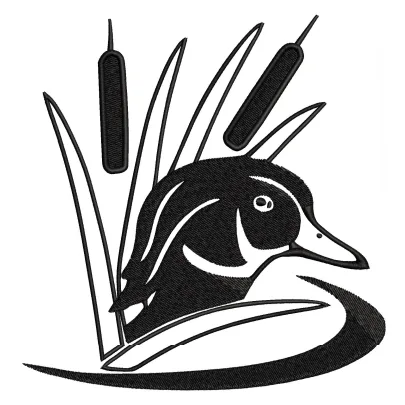 Duck Embroidery Design