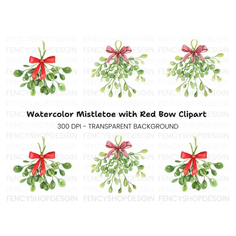 Mistletoe Clipart Bundle