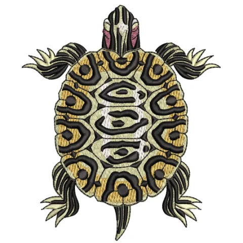 Tortoise Embroidery Design