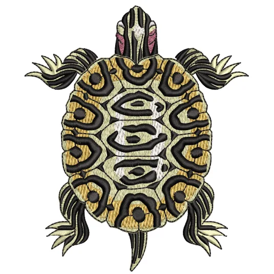 Tortoise Embroidery Design