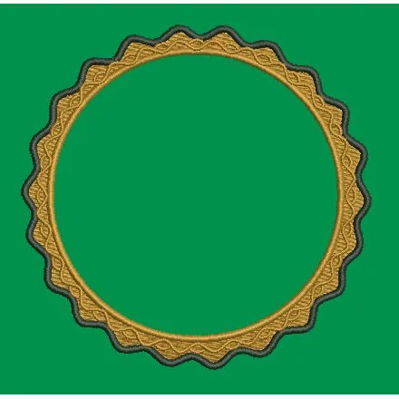 Scalloped Decorative Border Embroidery Design