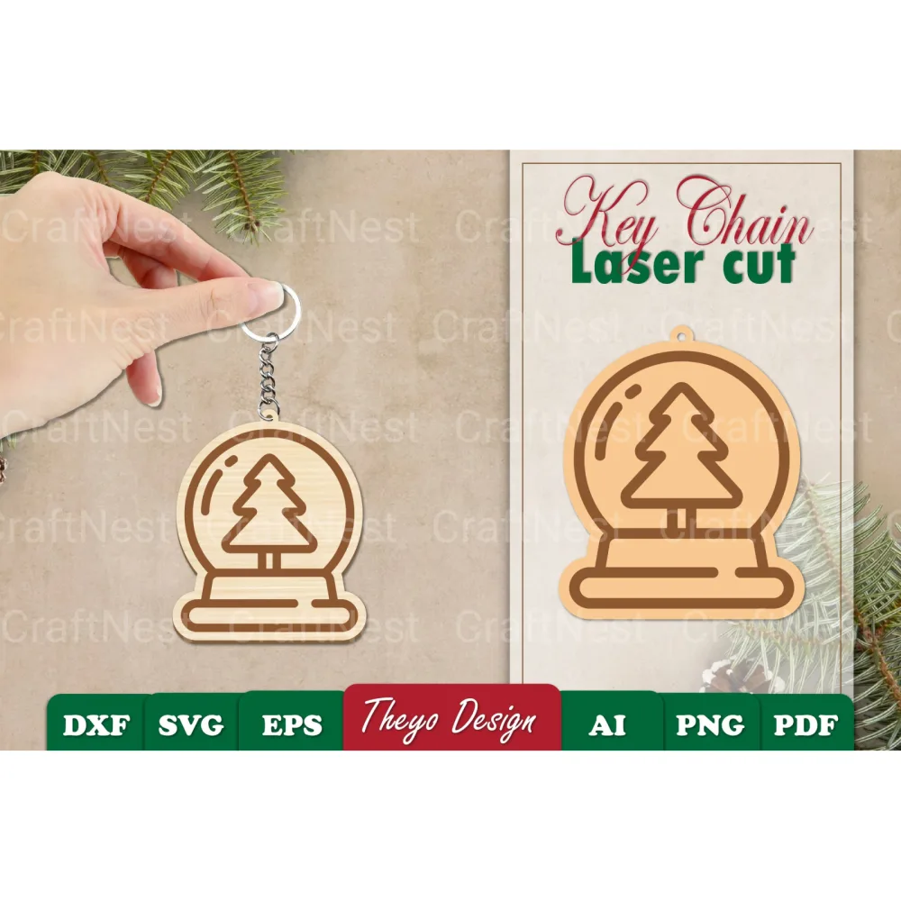 Christmas Keychain SVG Bundle