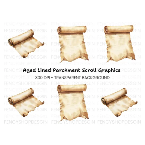 Vintage Scroll Clipart Bundle