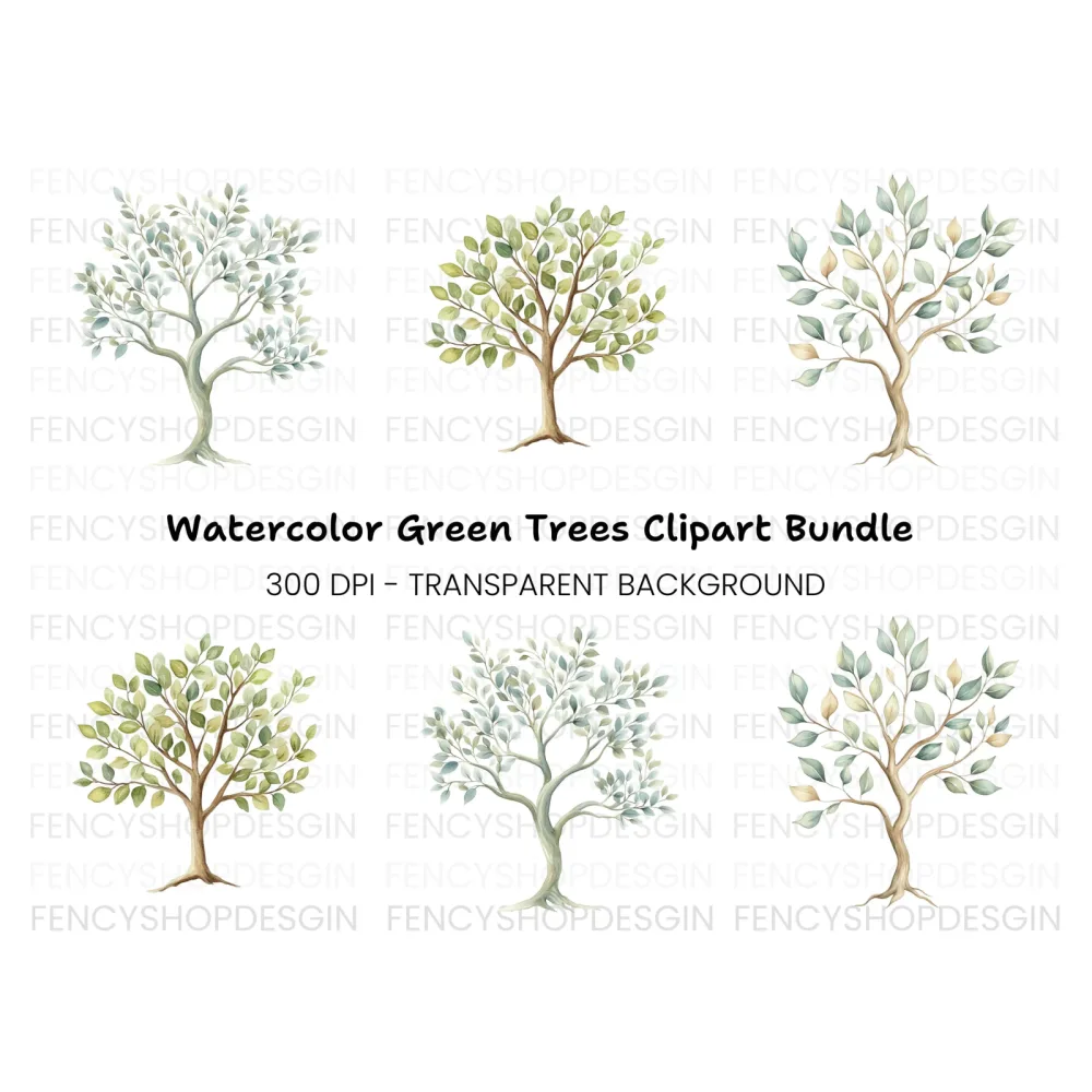 Tree Clipart Bundle