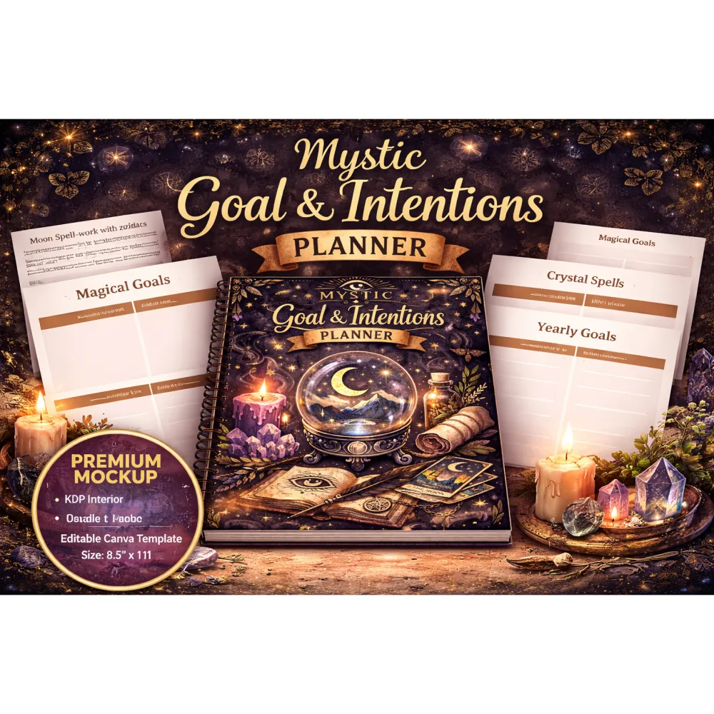 Mystic Witchy Goal Intentions Planner