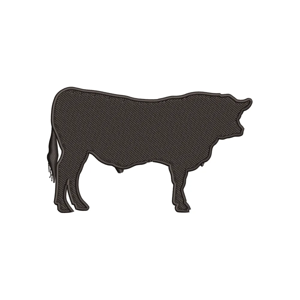 Black Buffalo Embroidery Design