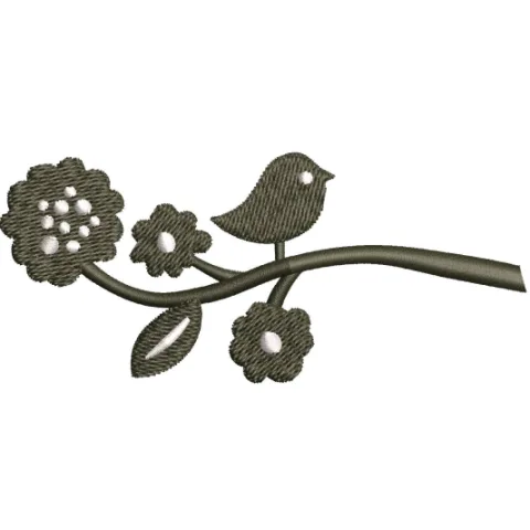 Sparrow Embroidery Design