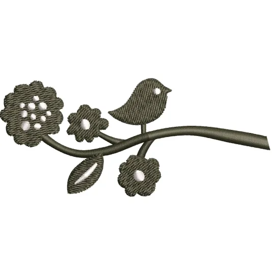 Sparrow Embroidery Design