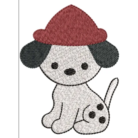 Baby Dog Embroidery Design