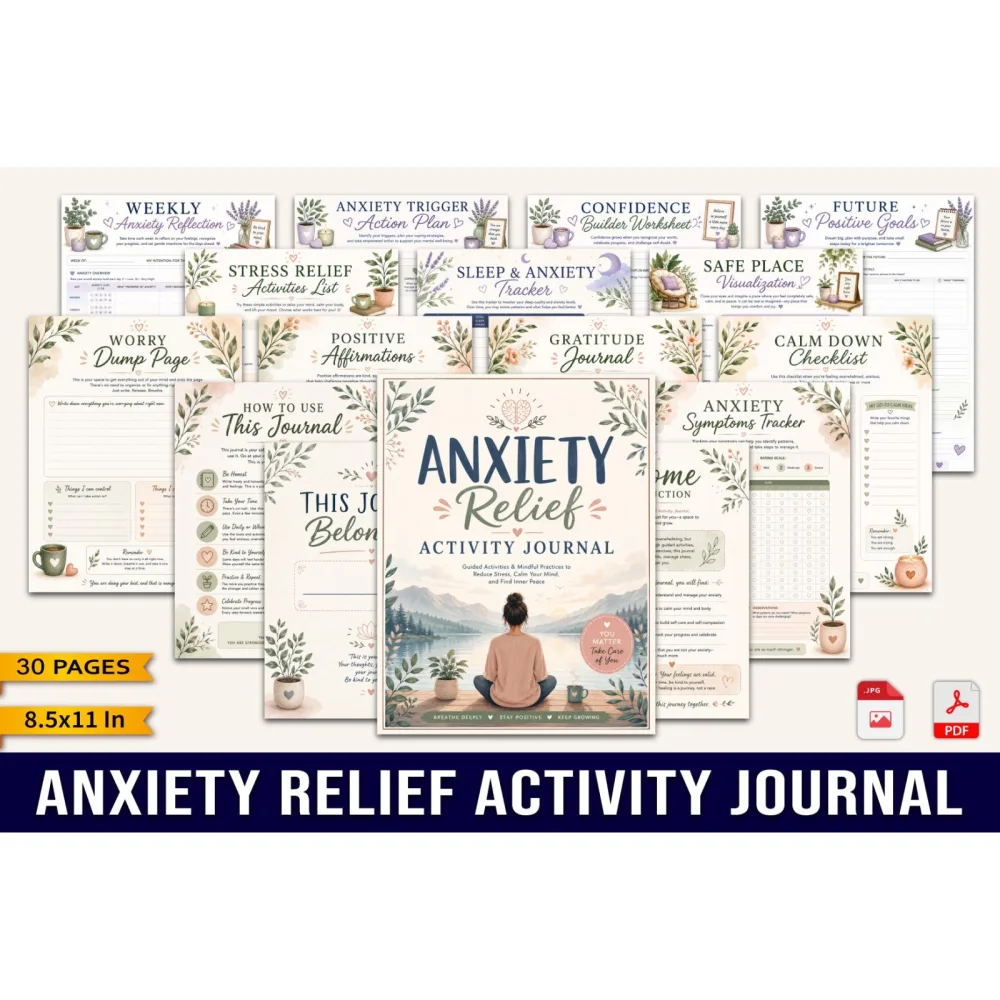 Anxiety Relief Activity Journal