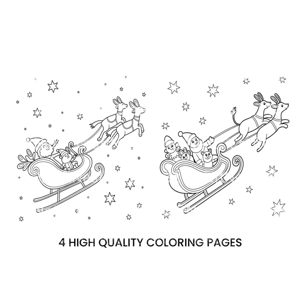 Christmas Sleigh Ride Coloring Books