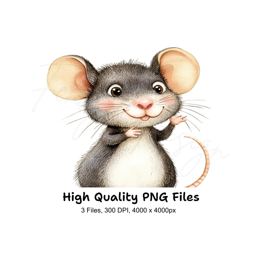 Cute Mouse Clipart Bundle