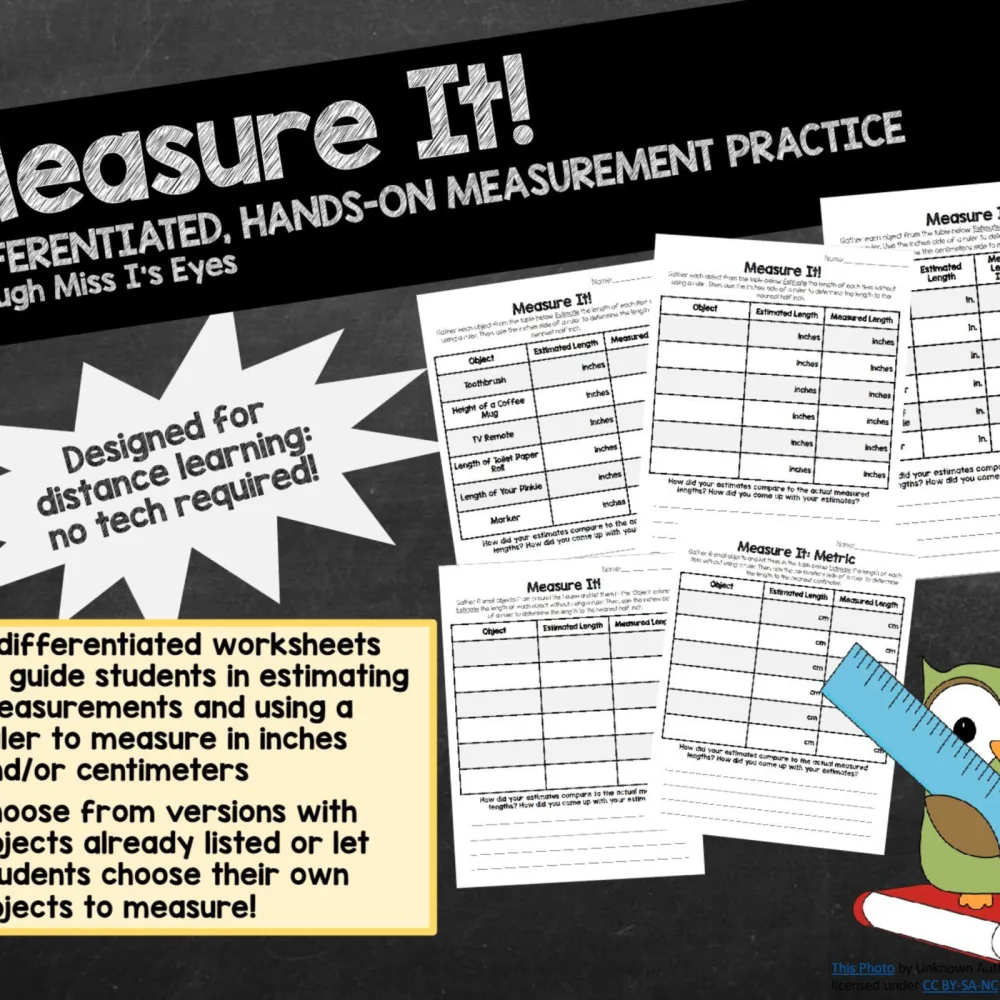 Measure It Math Worksheets