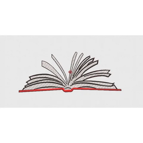 Books Embroidery Design