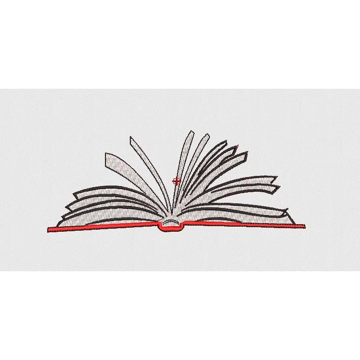 Books Embroidery Design