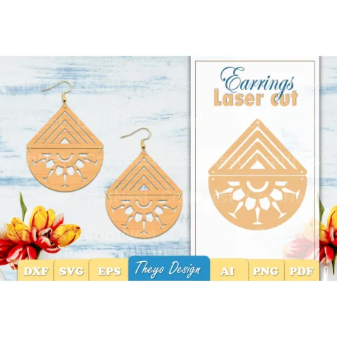 Earrings Mandala SVG Bundle