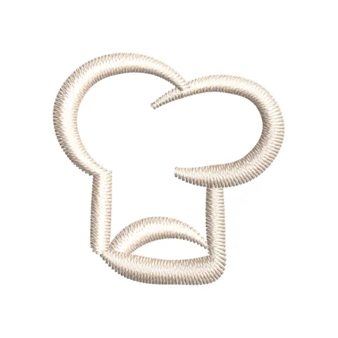 Chef Hat Embroidery Design