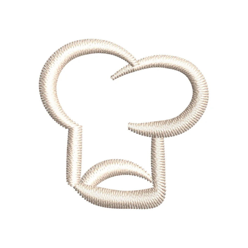 Chef Hat Embroidery Design