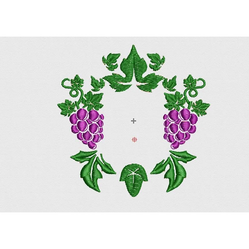 Grapes Embroidery Design