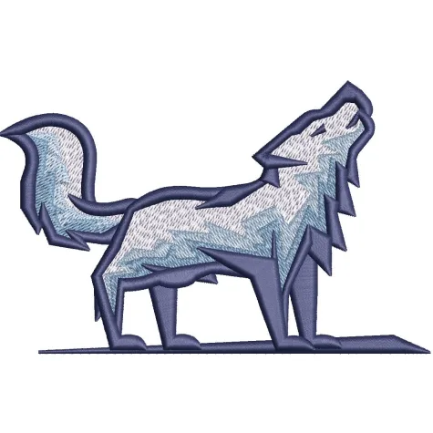 Wolf Embroidery Design