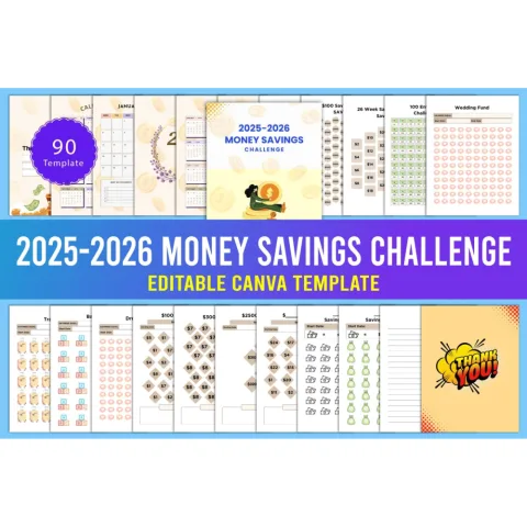 Money Savings Challenge Planner