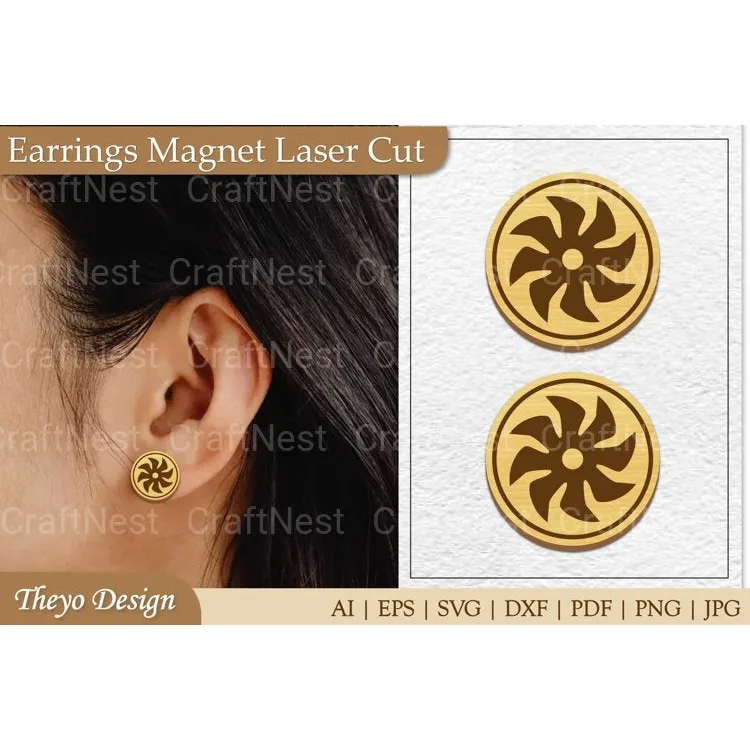 Earrings Magnet from Earrings Magnet SVG Bundle