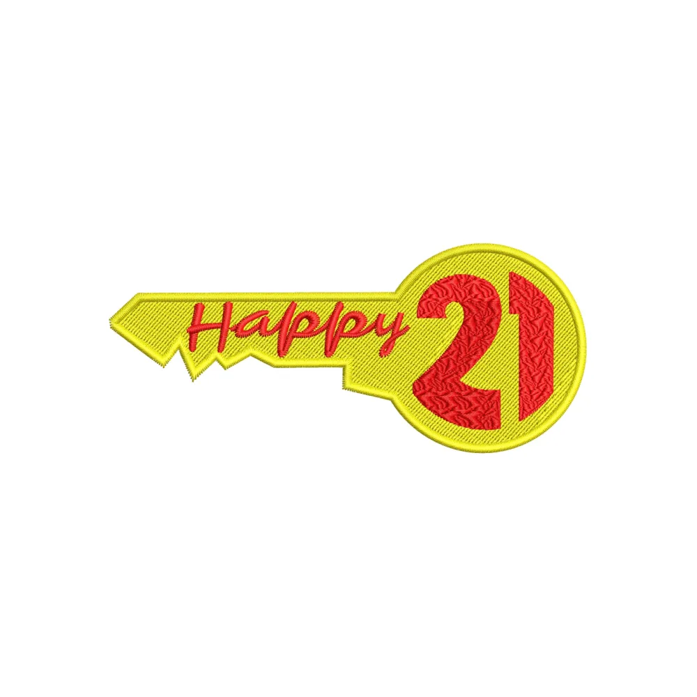 Key Embroidery Design
