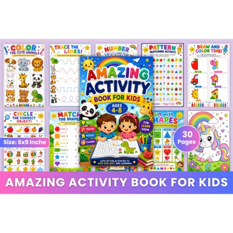 Amazing Activity For Kids Book