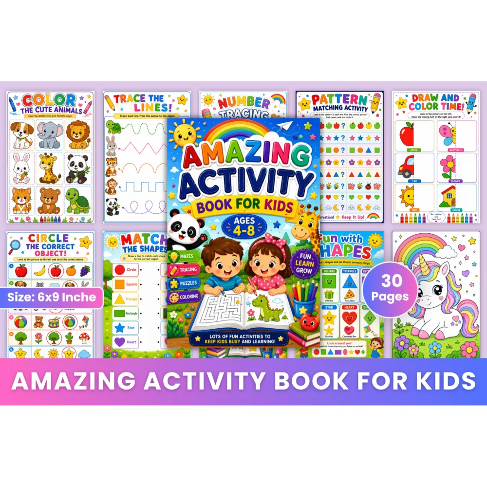 Amazing Activity For Kids Book