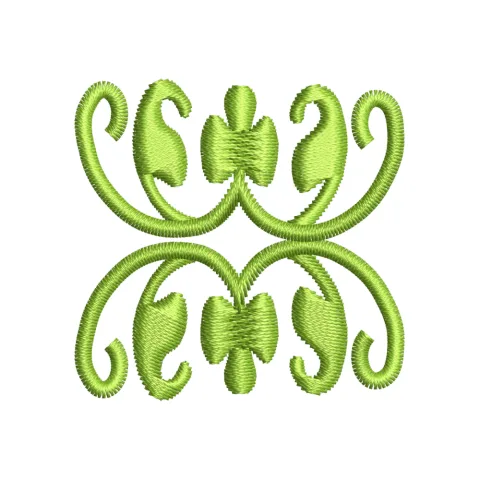 Swirl Art Embroidery Design
